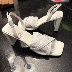 Jeffrey Campbell White Strappy Heels